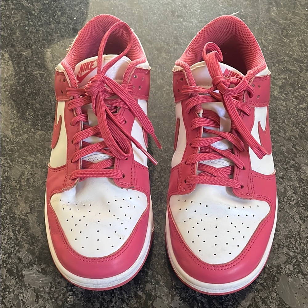 Nike Women's Pink and White Sneakers